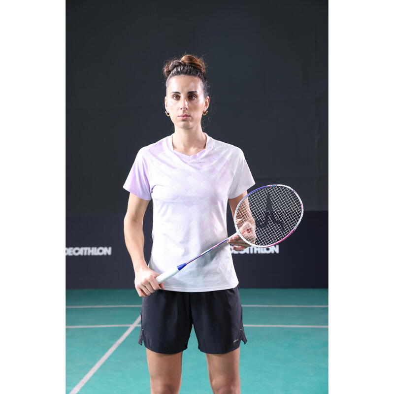 Raquette de Badminton Adulte non cordée BR Lite 990 - Rose Pourpre