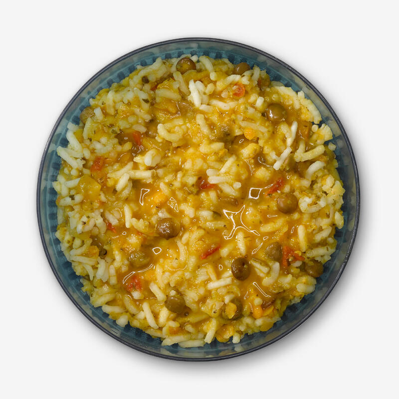 Refeição liofilizada vegetariana e biológica - Dahl com arroz e lentilhas - 170g
