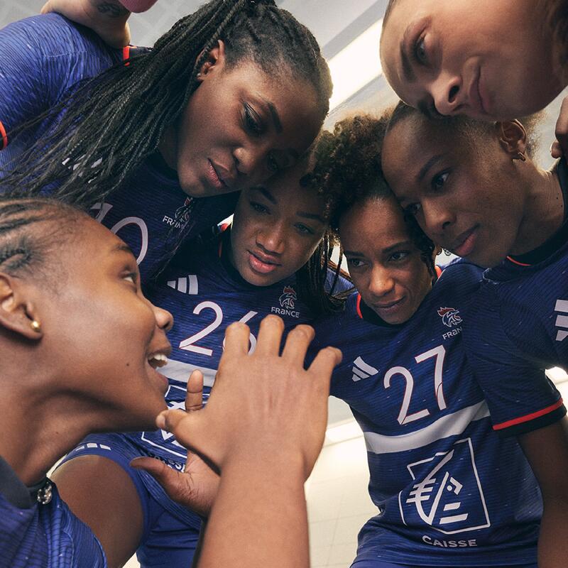 Maillot handball France 2024 -  coupe femme bleu