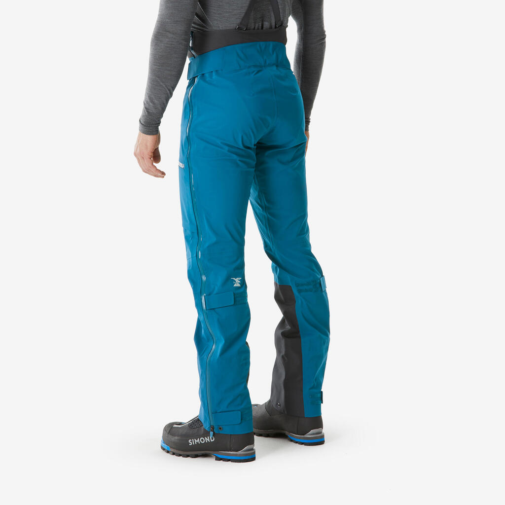 Men's mountaineering overtrousers ICE - Dark turquoise blue