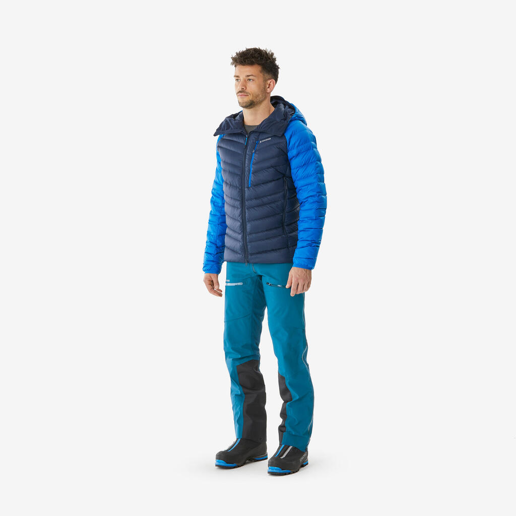Men’s mountaineering down jacket Ochre - Grey