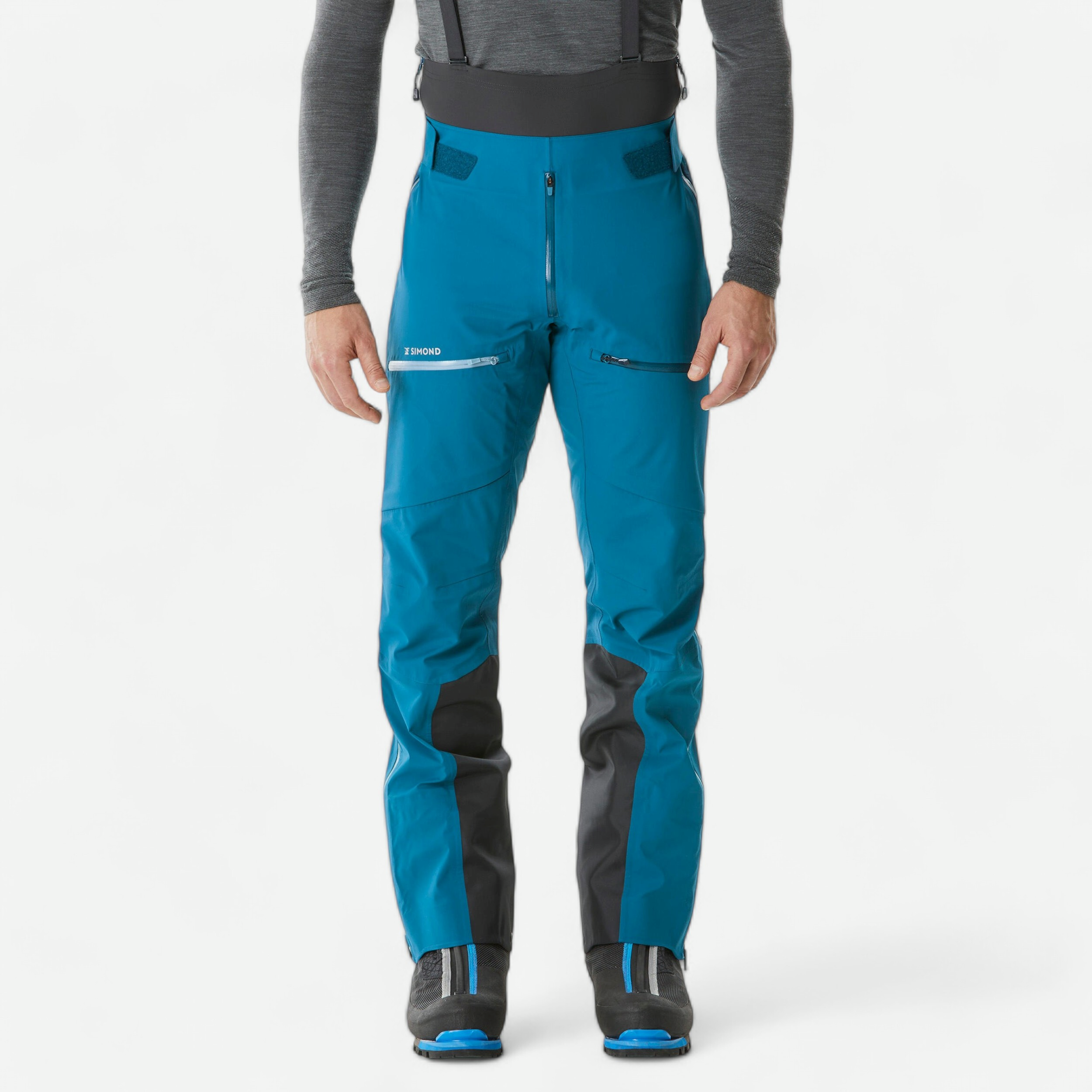 Surpantalon alpinisme ice homme - bleu turquoise foncée - Escalade - Simond- Clubs - Entreprises - Collectivités - Associations