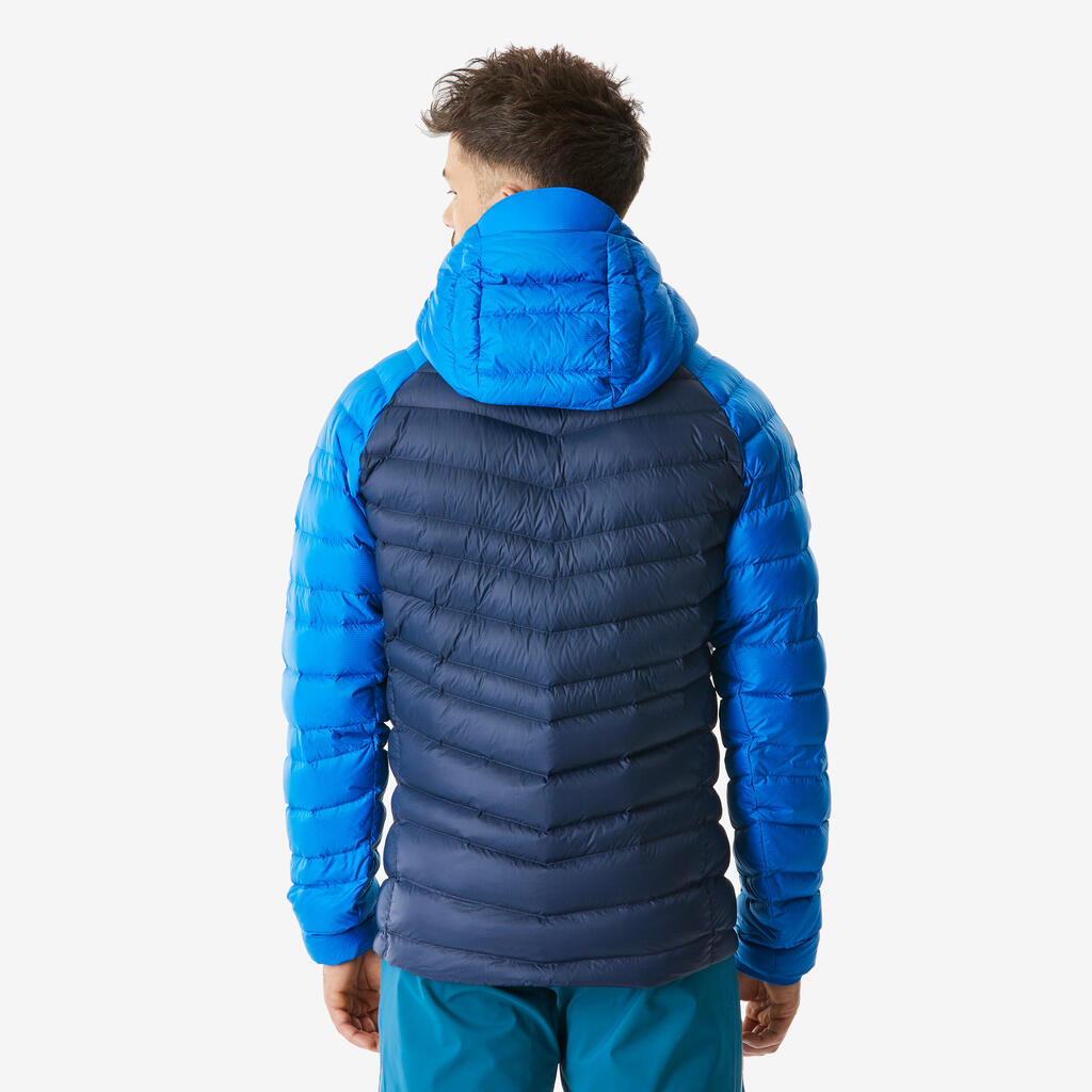 Men’s mountaineering down jacket Ochre - Grey