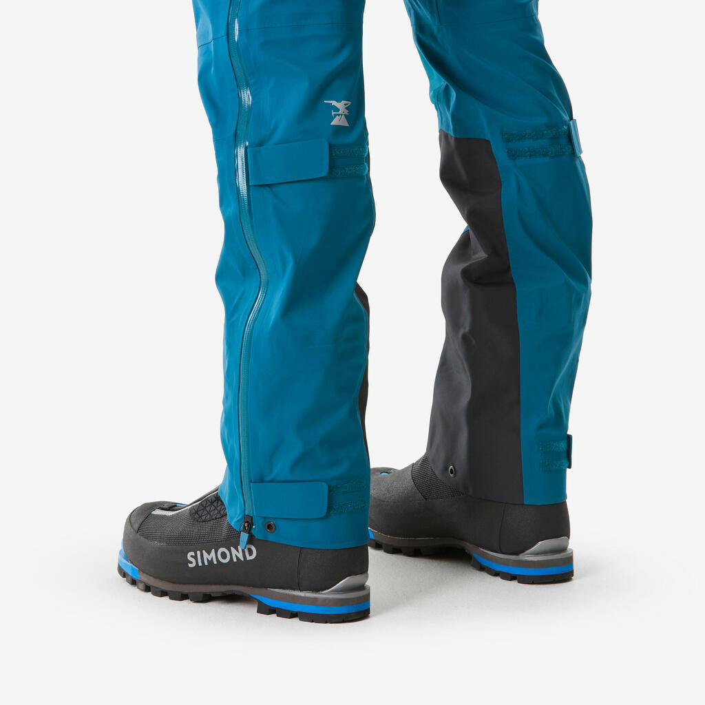 Tirkiznoplave muške pantalone za penjanje ICE