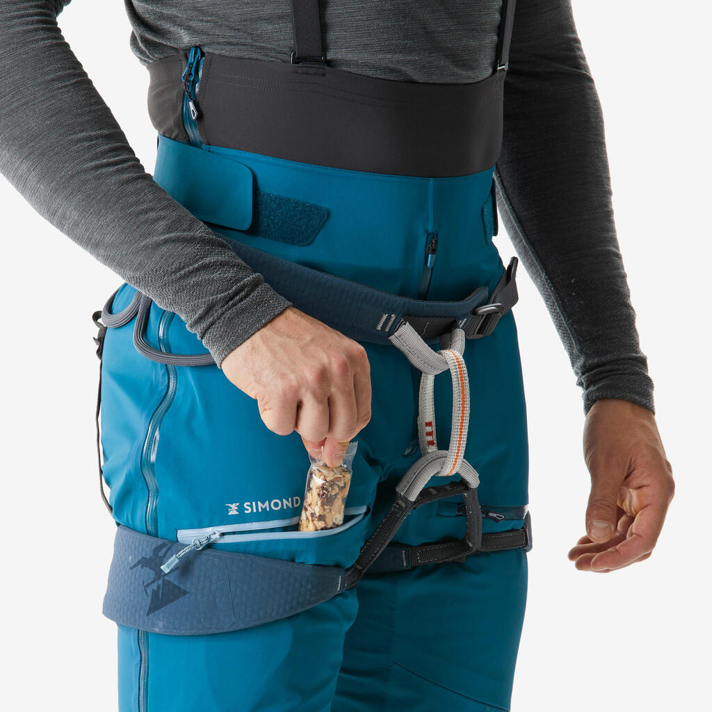 Tirkiznoplave muške pantalone za penjanje ICE