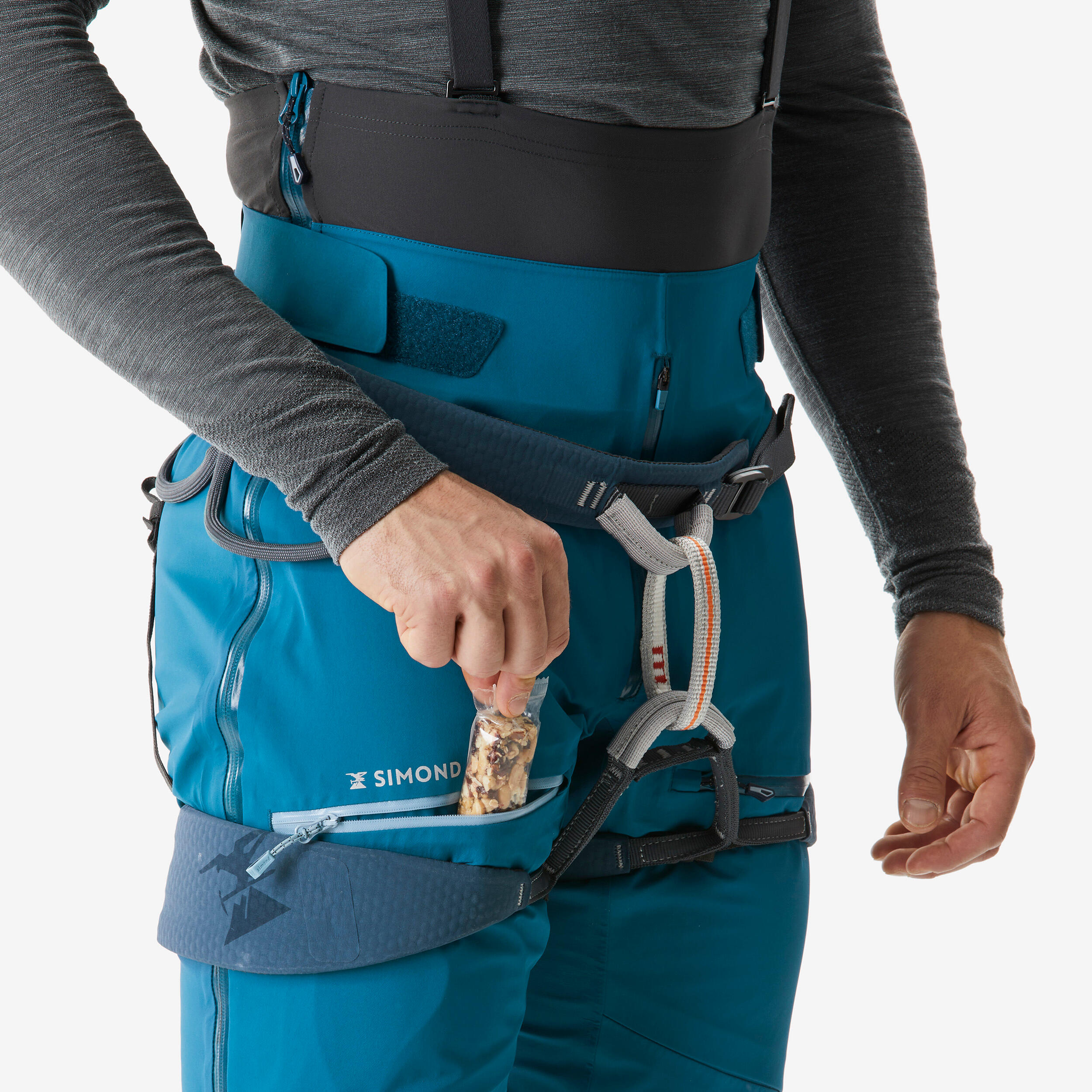 Surpantalon alpinisme ICE Homme - Bleu Turquoise foncée 4/17