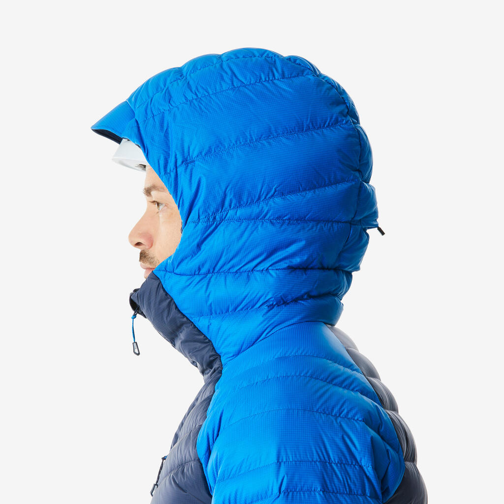 Men’s mountaineering down jacket Ochre - Grey
