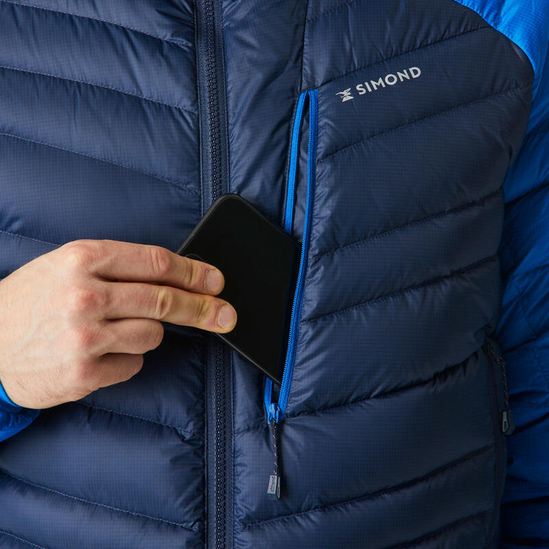 Daunenjacke Herren Bergsteigen - Alpinism marineblau/blau 