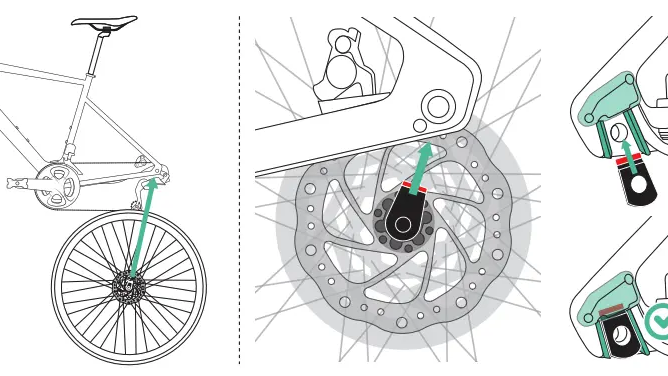 Van Rysel E-EDR CF 105 DI2:útmutató, javítás