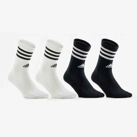 
      ADIDAS Tennissocken Streifen schwarz/weiß 4-er Pack 
  