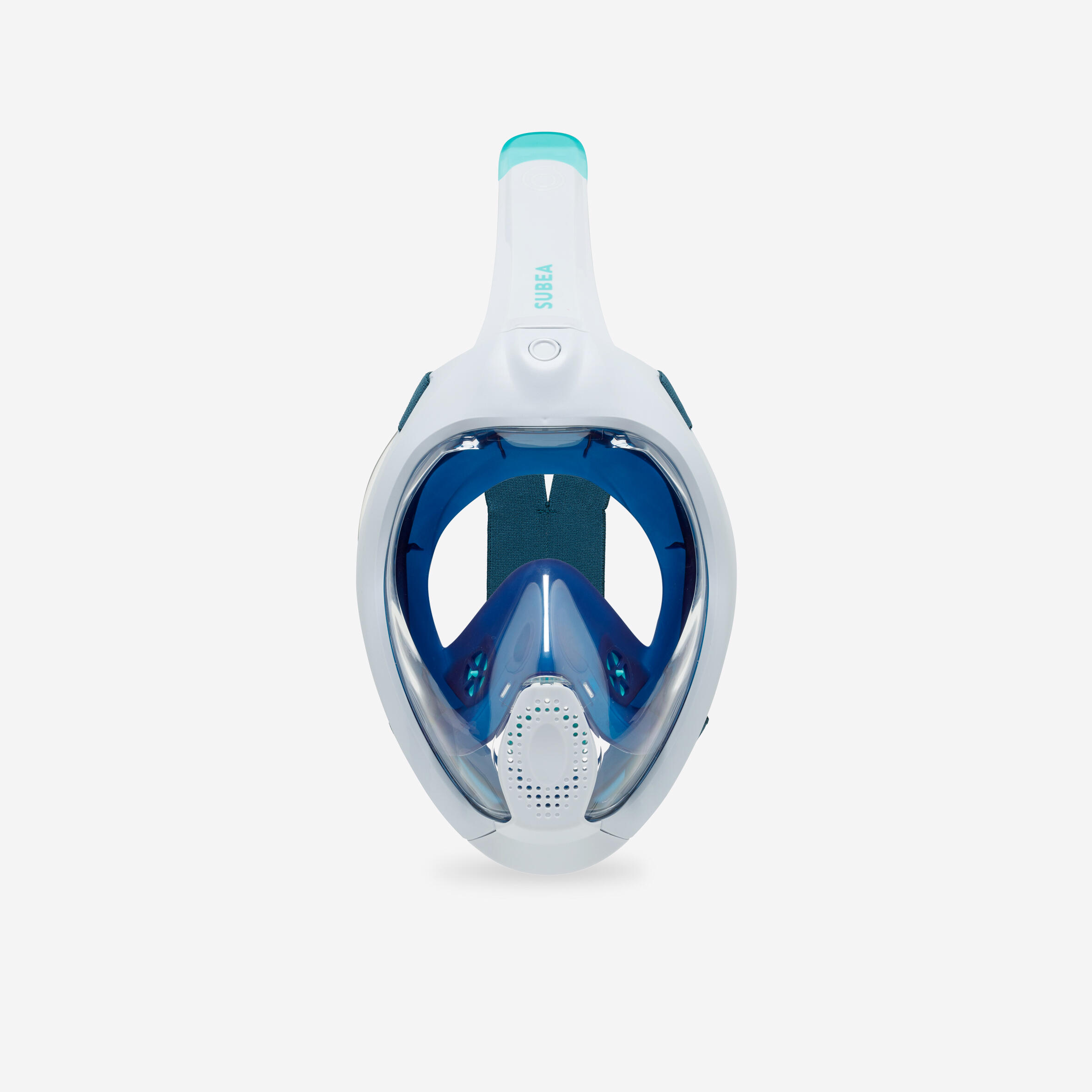 Surface snorkelling mask Easybreath + with acoustic valve > age 10 blue