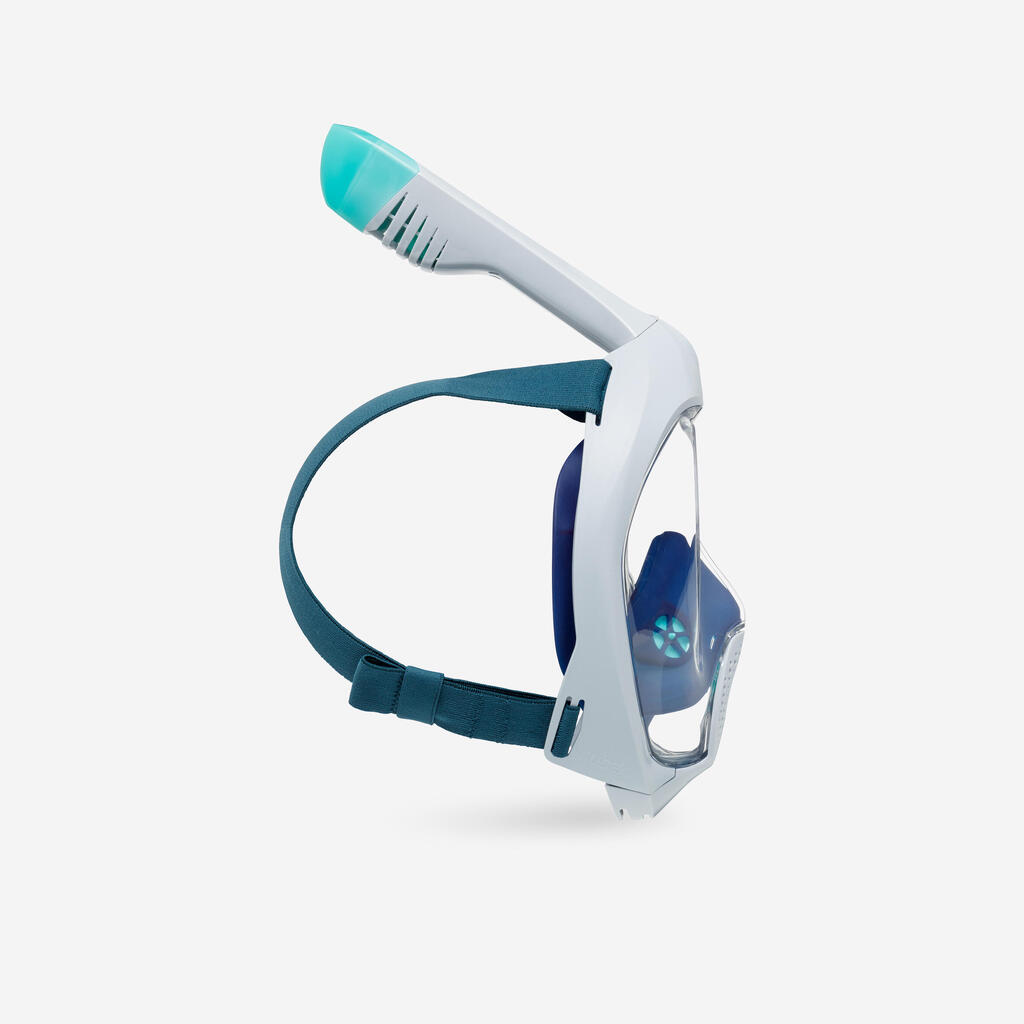 Masque snorkeling surface easybreath + avec valve acoustique > 10 ans - Violet