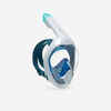 Pieaugušo virsmas maska ar ak. vārstu “Easybreath Freetalk 540”, ledus zila