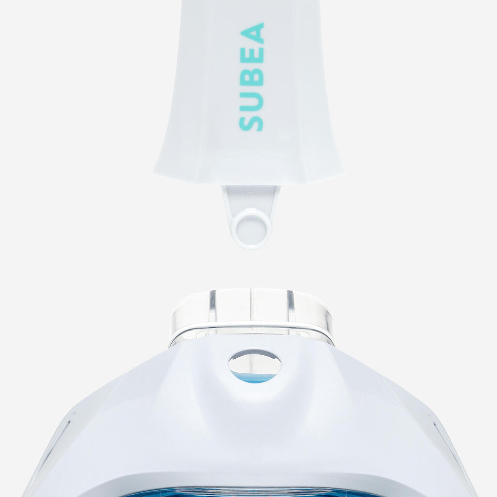 Masque snorkeling surface easybreath + avec valve acoustique > 10 ans - Violet