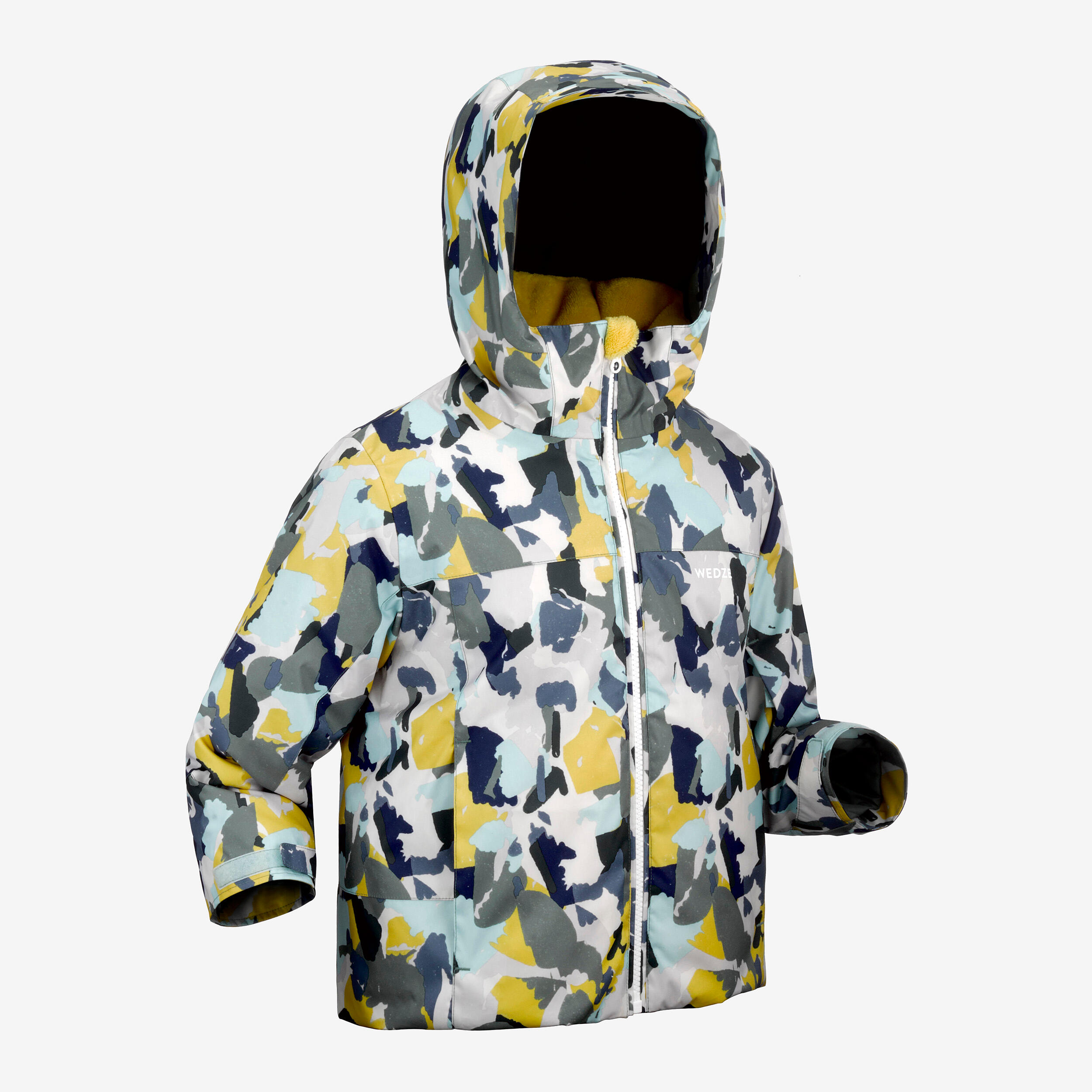 Geacă schi Călduroasă și impermeabilă 500 PNF Motive camo Copii