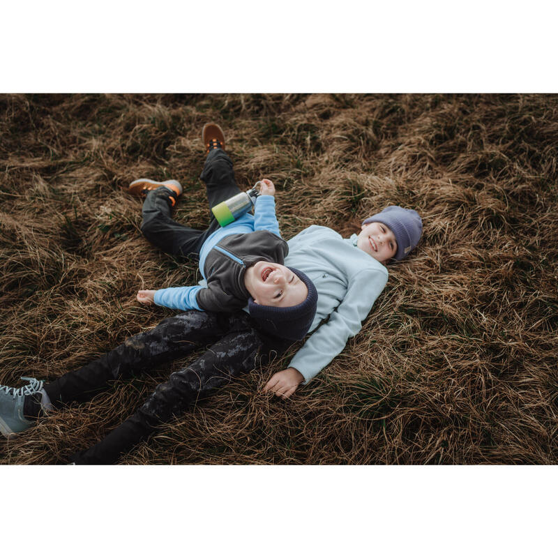 Polaire de randonnée MH120 bleue grise - enfant 2-6 ans