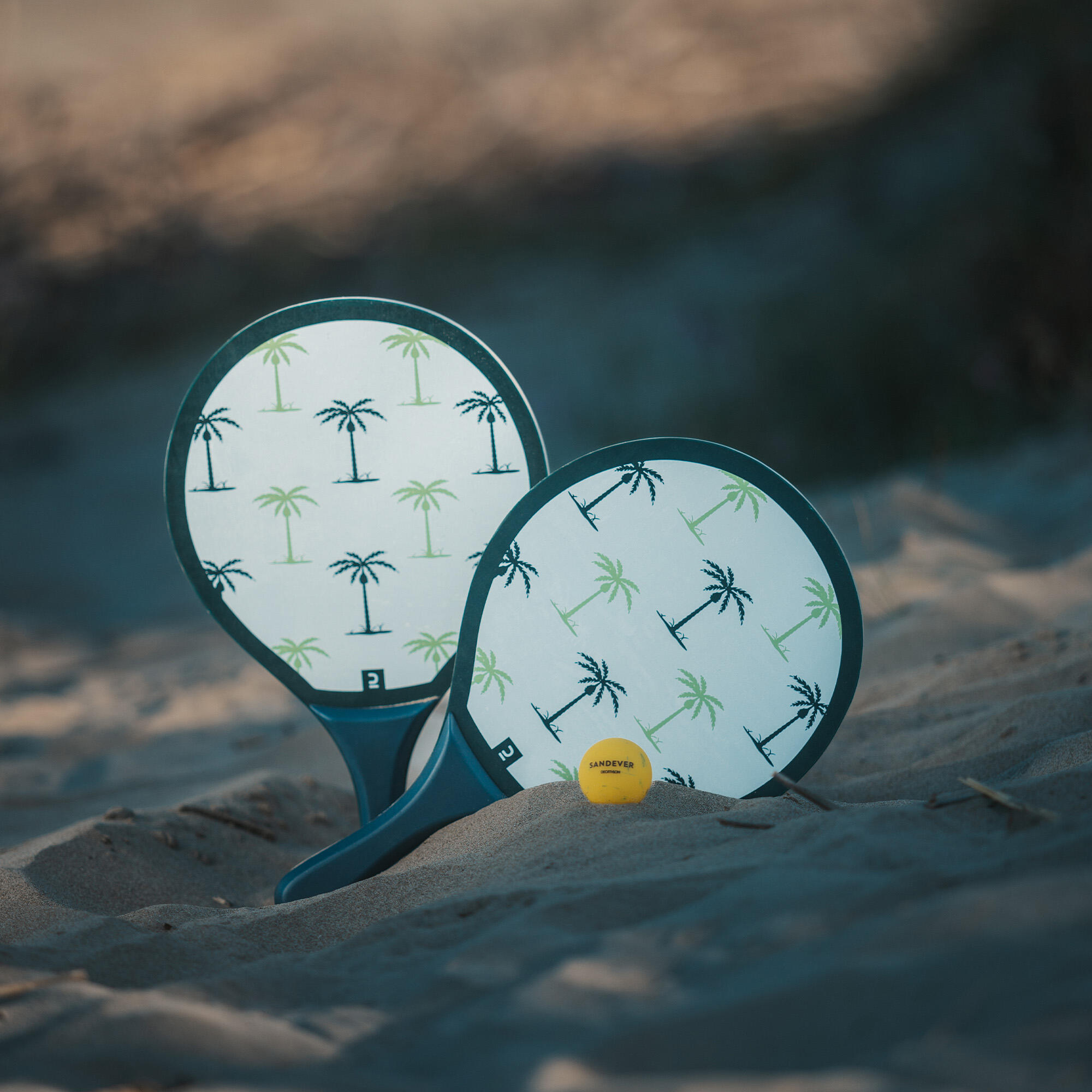 Kit racchette beach tennis WOODY bianco 7/12