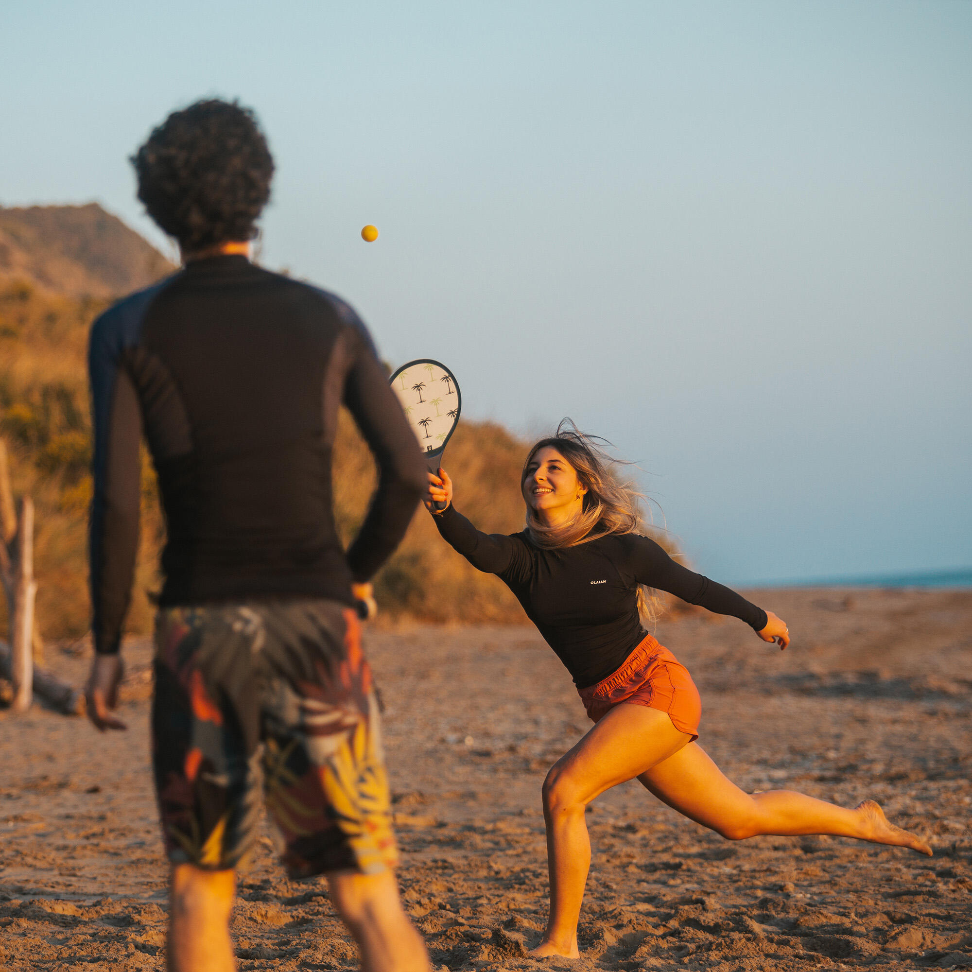 Kit racchette beach tennis WOODY bianco 9/12