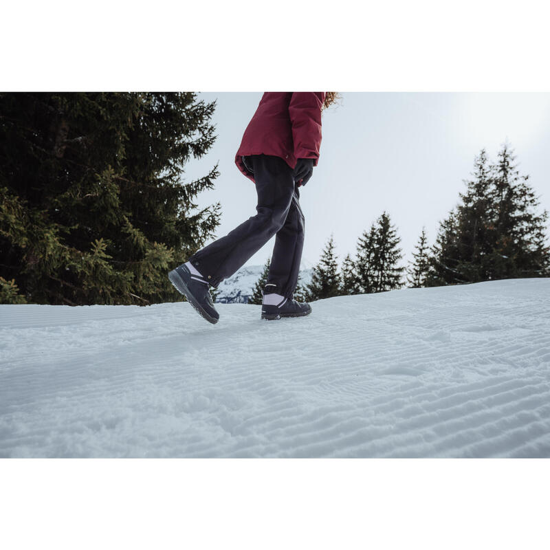 Çocuk Su Geçirmez Outdoor Kar Botu - Mor / Gri - 35 / 38 - SH100