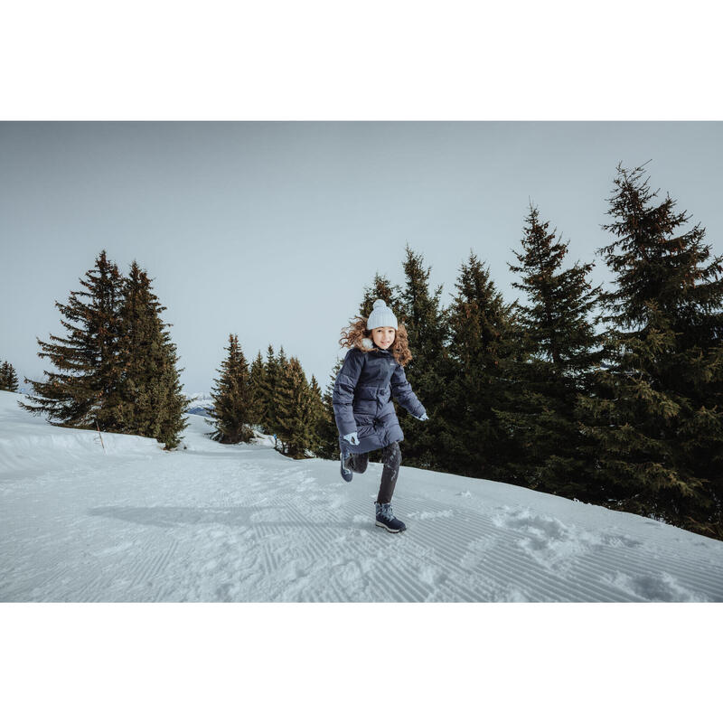 Ghete Piele Iarnă Călduroase Impermeabile Drumeţie pe zăpadă SH500 Copii 