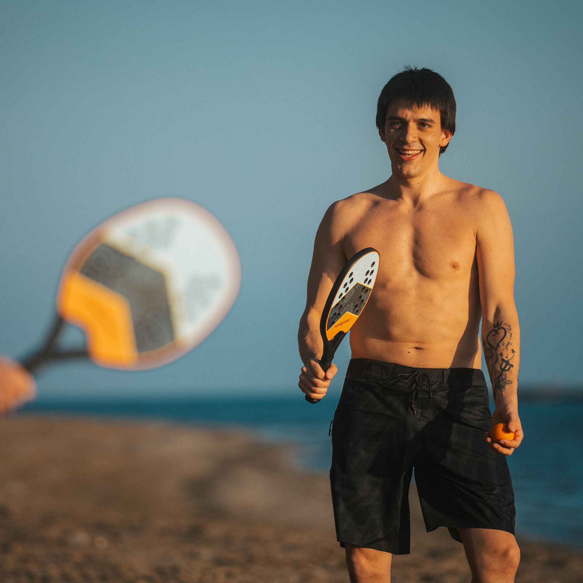 Beach Tennis Racket Set BTR 160 OV - SANDEVER