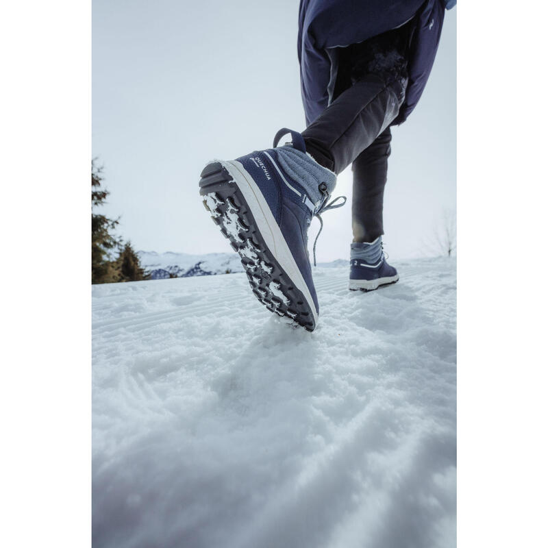 Çocuk Outdoor Kar Botu - Su Geçirmez - Lacivert - SH500