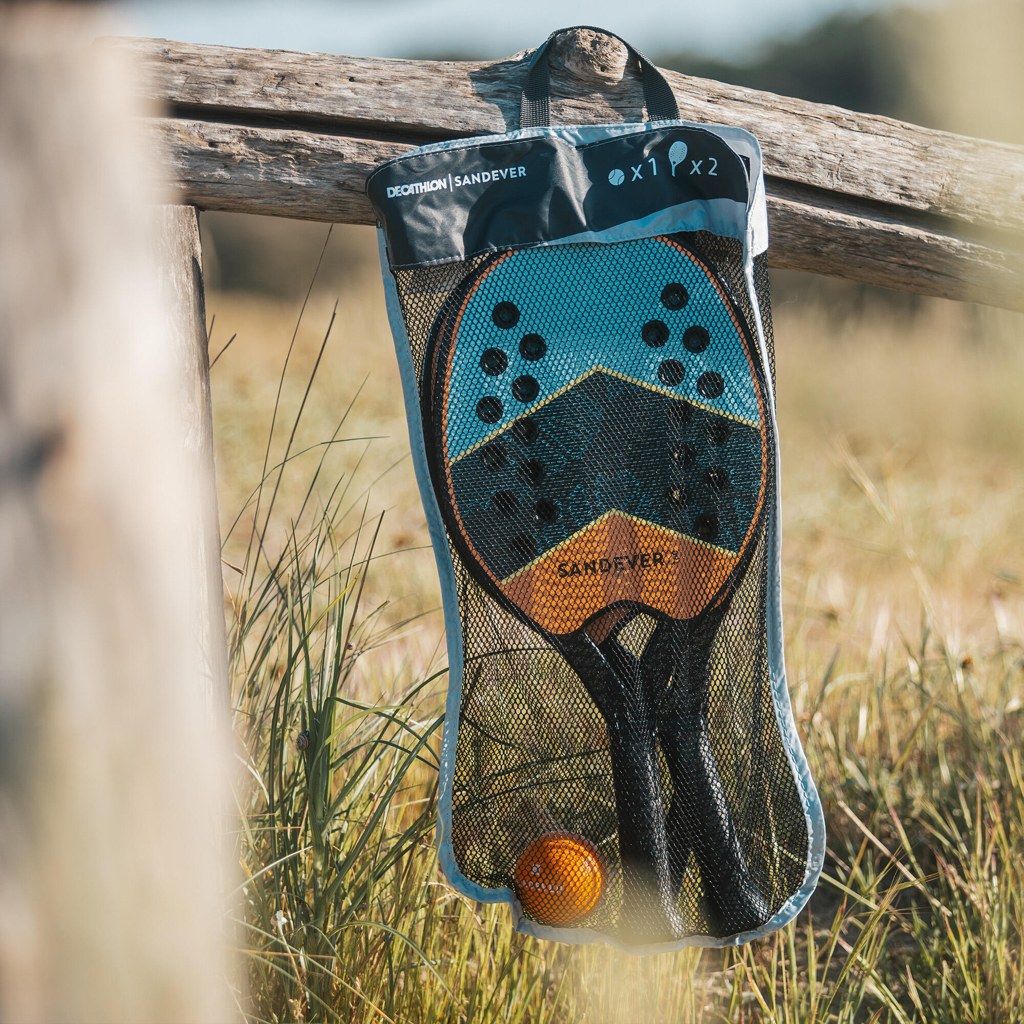 Beach Tennis Racket Set BTR 160 OV - SANDEVER