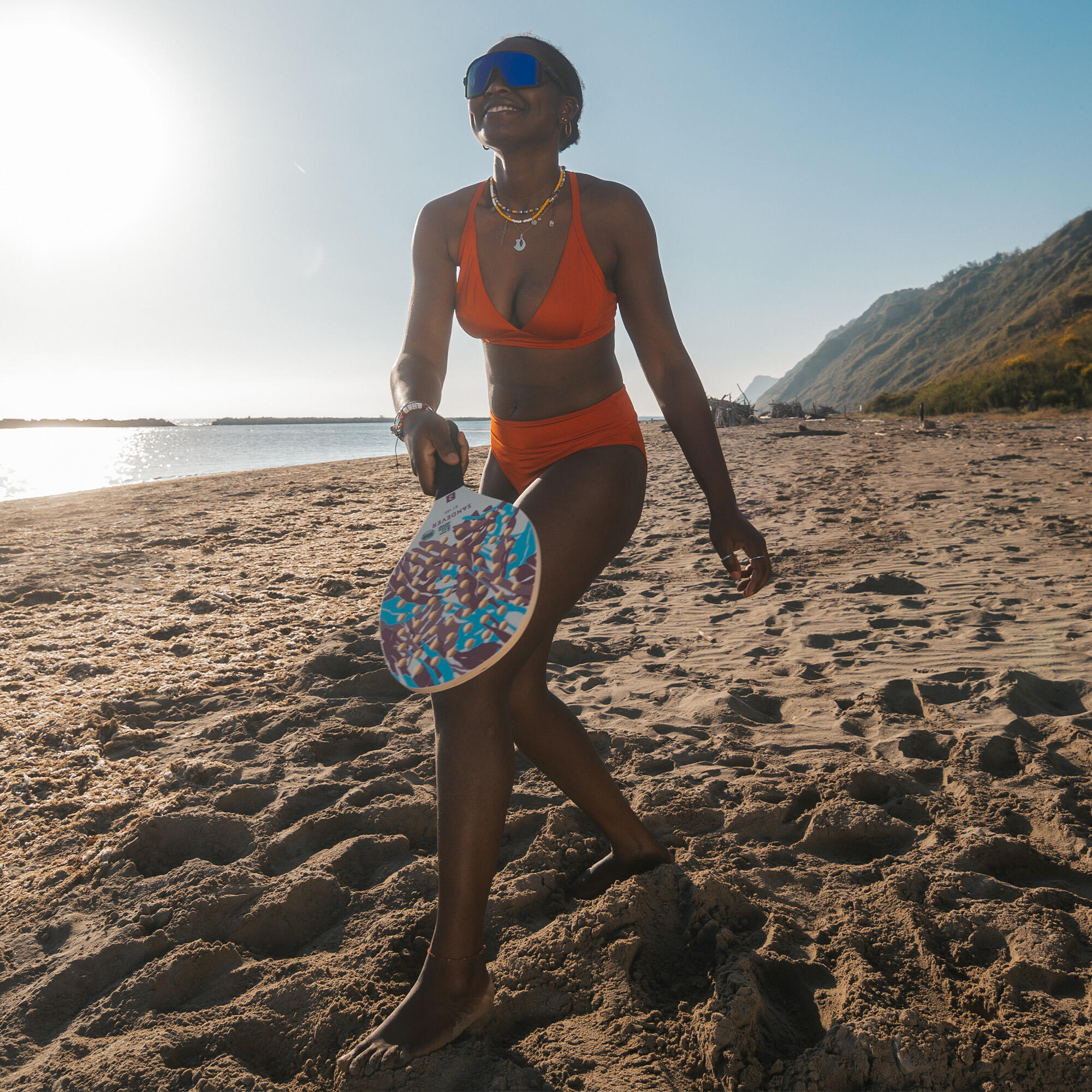 Beach Tennis Racket Set - Experience Red - SANDEVER