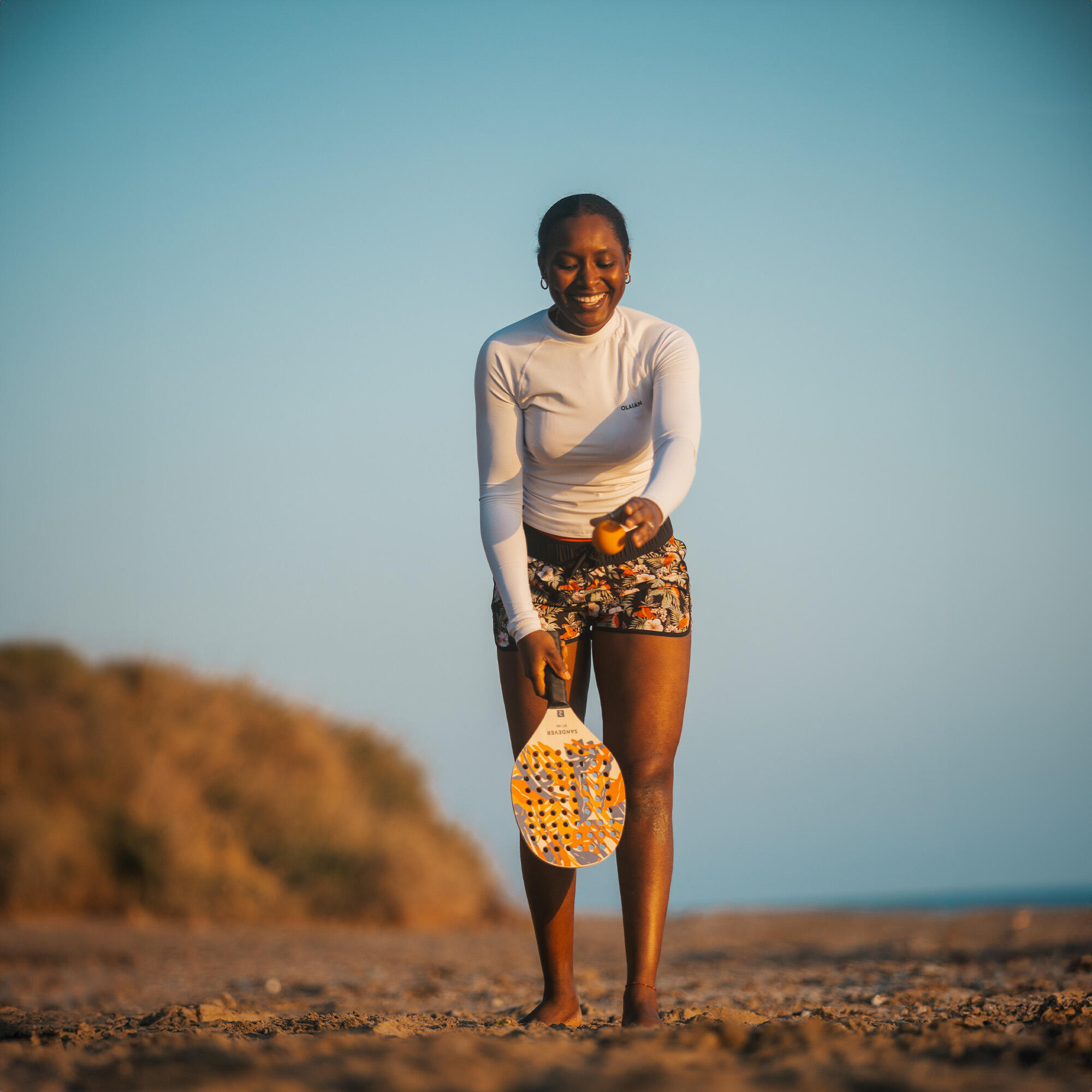 Ensemble de raquettes de tennis de plage - Experience orange - SANDEVER