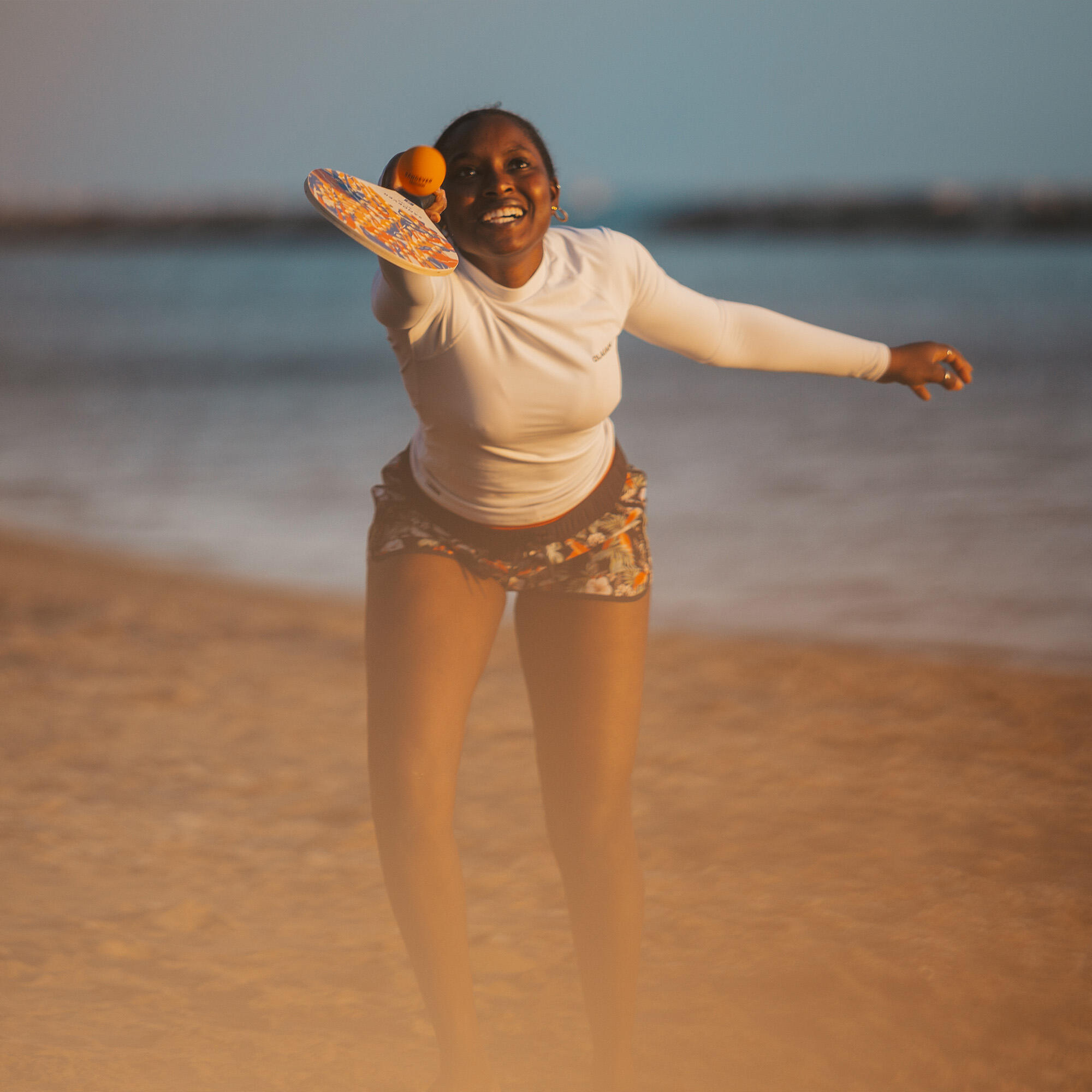 Set raquettes Beach Tennis Experience ORANGE 10/15