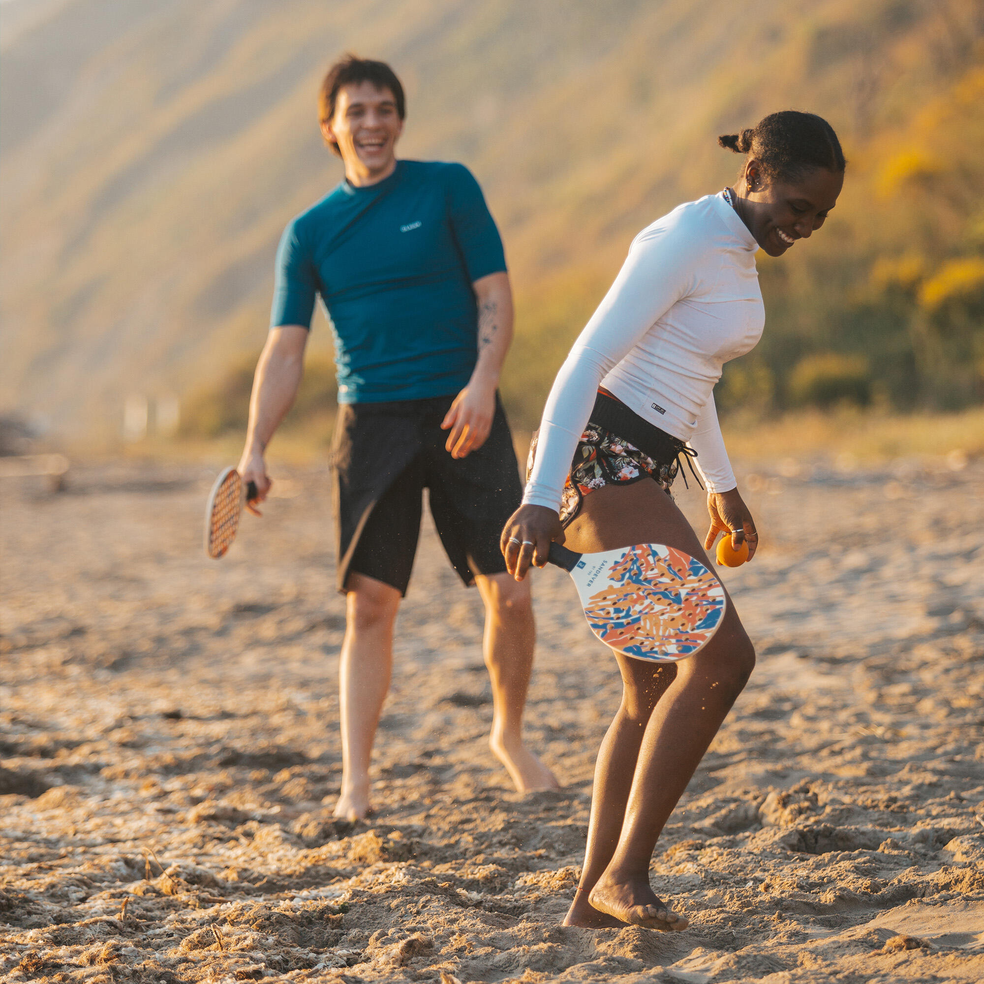 Ensemble de raquettes de tennis de plage - Experience orange - SANDEVER