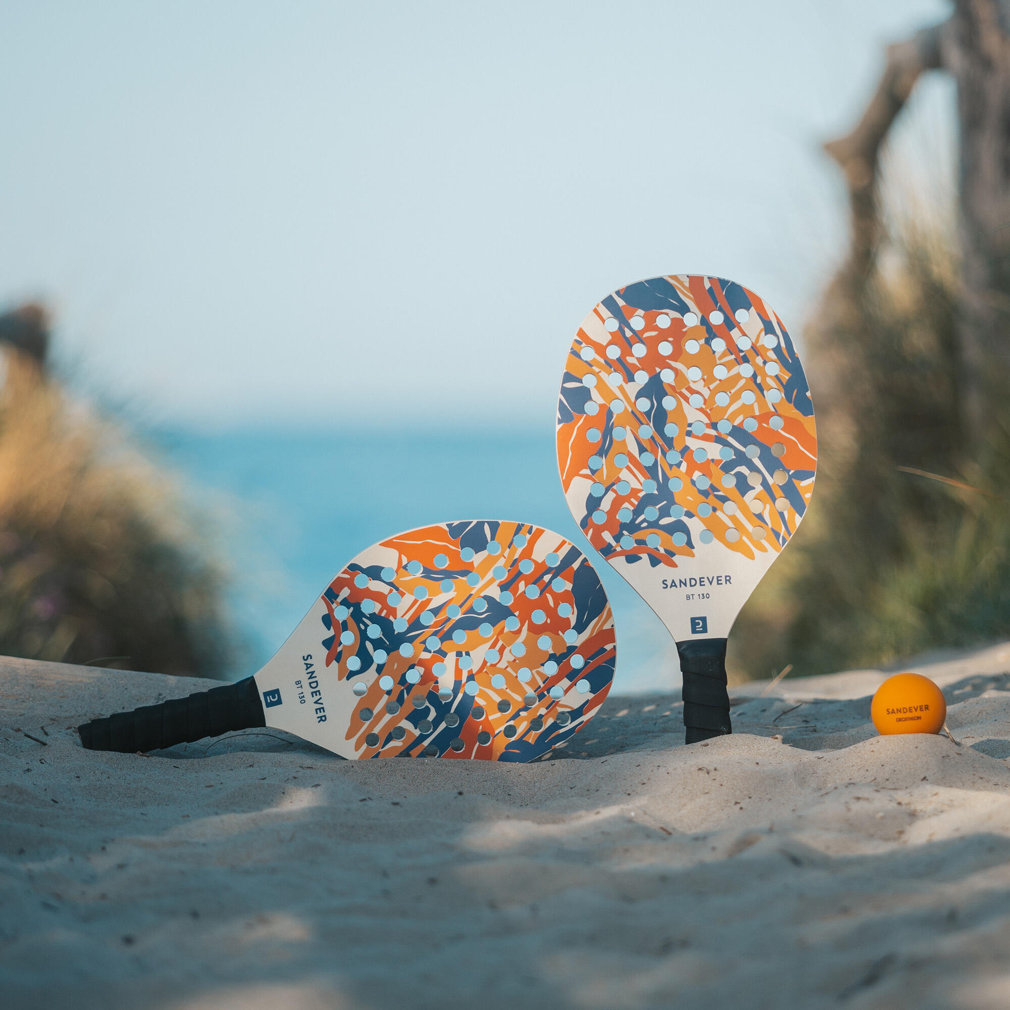 Ensemble de raquettes de tennis de plage - Experience orange - SANDEVER