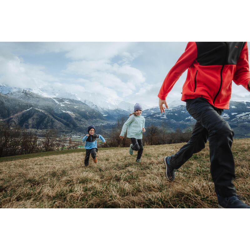 Pantalon softshell de randonnée - MH550 gris foncé - enfant 2-6 ans