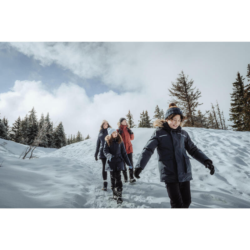 Çocuk Outdoor Kışlık Mont/Kar Montu - Gri - 7/15 Yaş - NH900