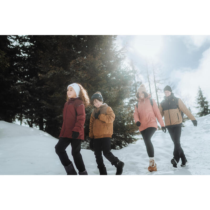 Dětské zimní turistické softshellové kalhoty MH 500