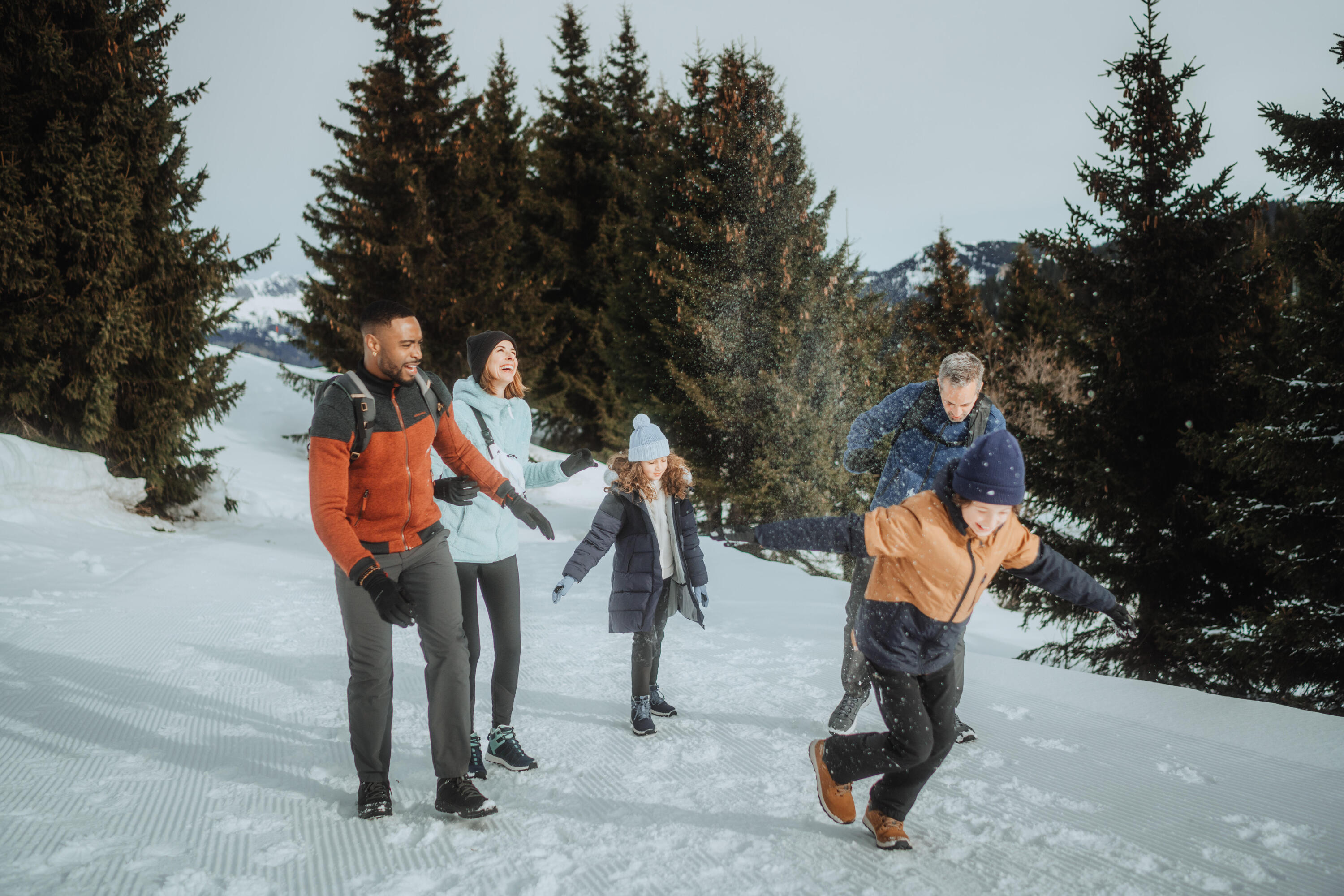 Chaqueta 3en1 de montaña y nieve impermeable Niños 7-15 años Quechua MH500 12/14