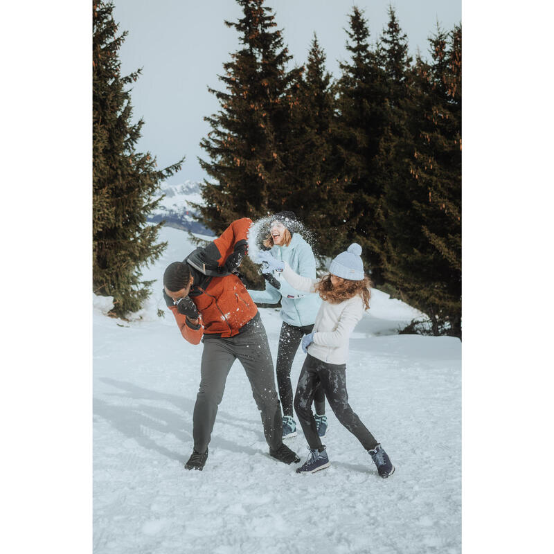 Dívčí turistická hřejivá fleecová mikina NH 500