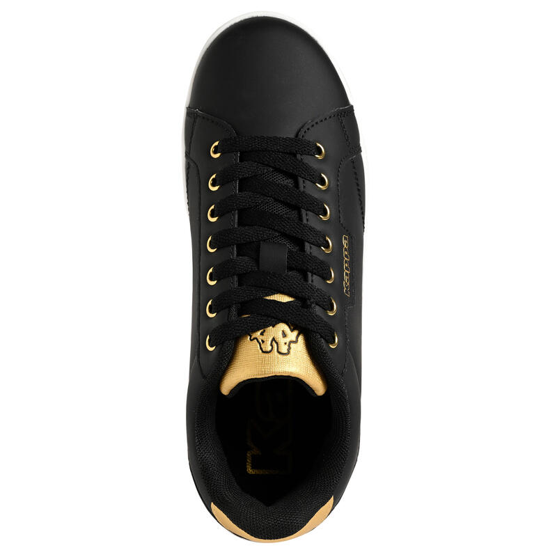 CHAUSSURE SPORTSWEAR KAPPA TANGO FEMME NOIR OR