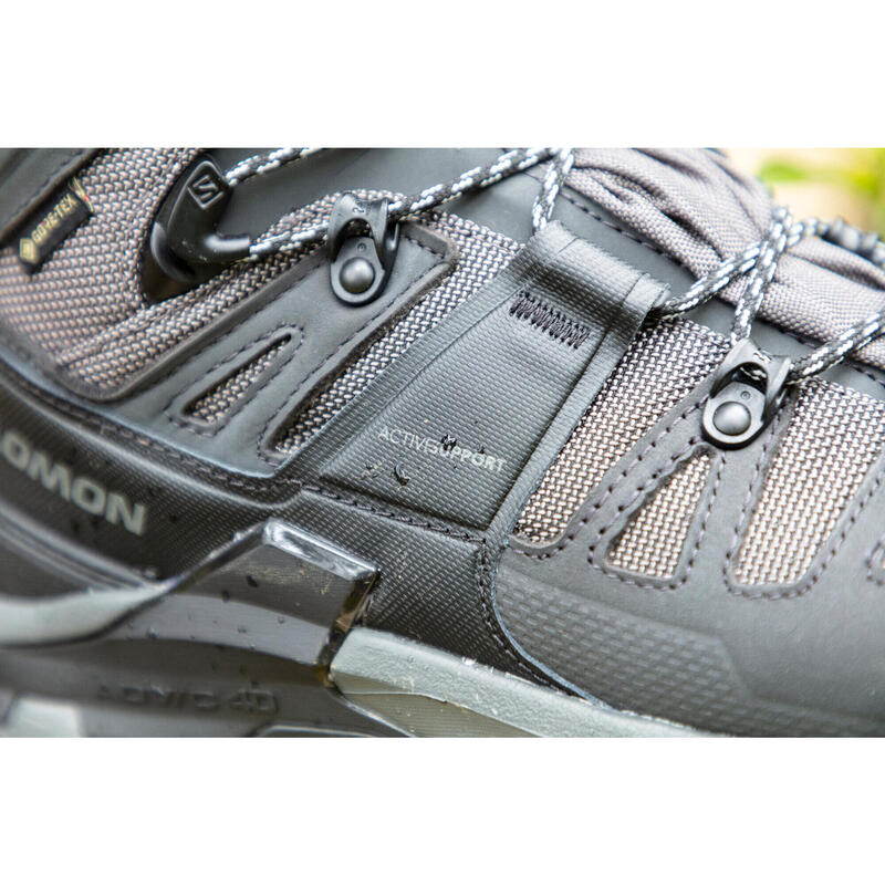 Botas de Trekking Couro Impermeáveis Homem Salomon Quest 4 GTX Cano alto