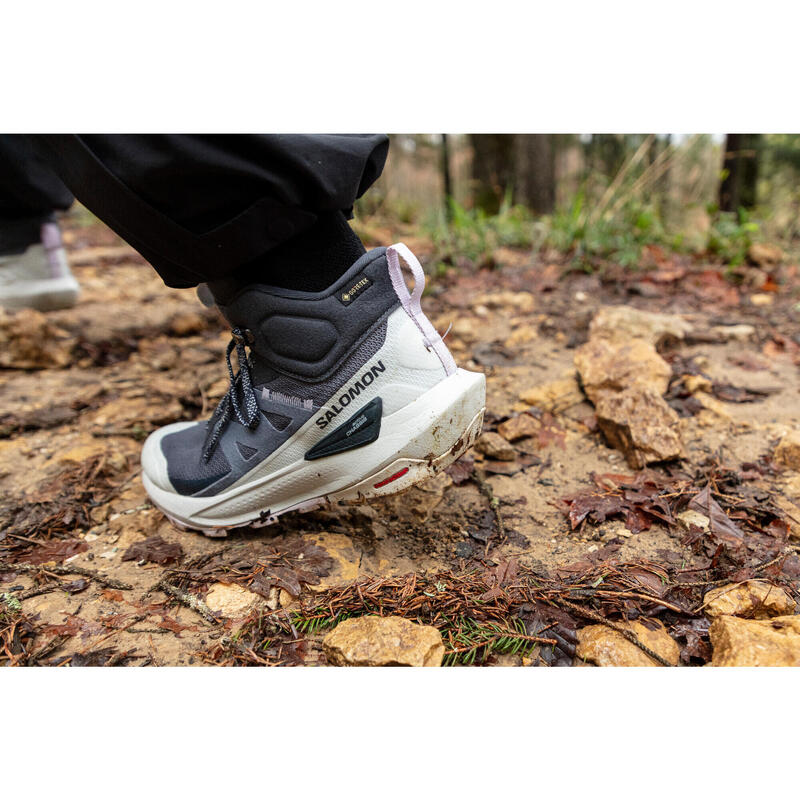 Chaussures imperméables de randonnée - salomon elixir activ mid gtx - femme