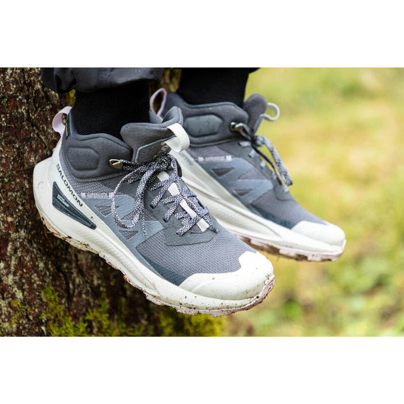 Chaussures imperméables de randonnée - salomon elixir activ mid gtx - femme