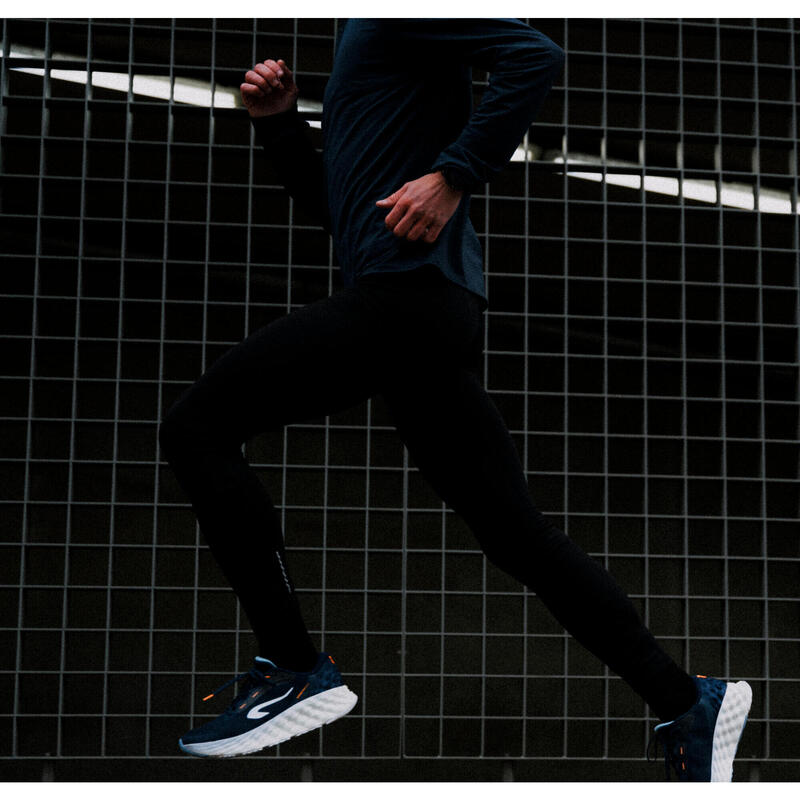 Mallas largas cálidas de running Hombre - KIPRUN Run 100 Warm negro 