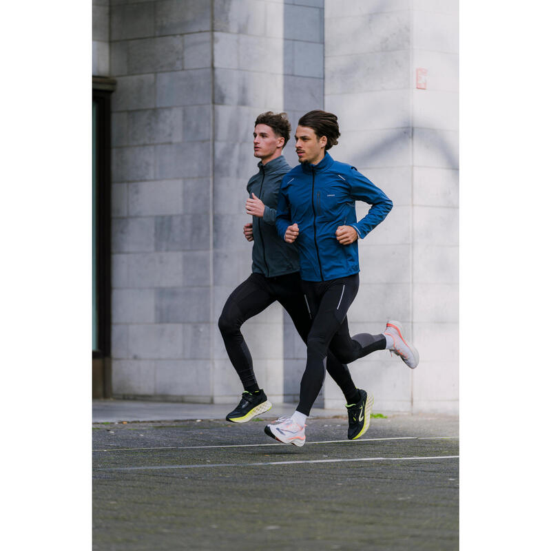 Veste de running chaud manches longues Homme KIPRUN, Run 900 Warm Regul Vert