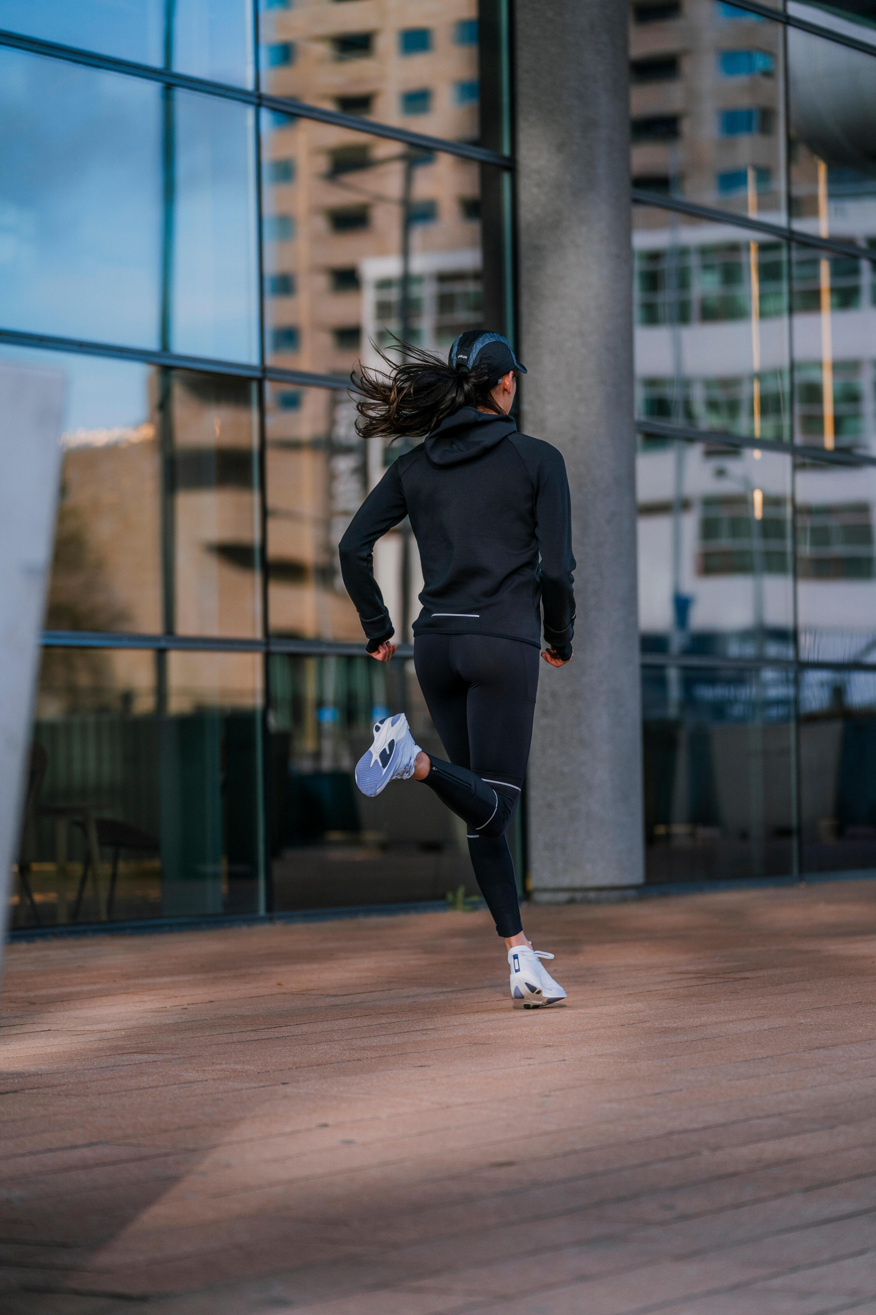 Legging de course chaud femme -  Run 900 12/15