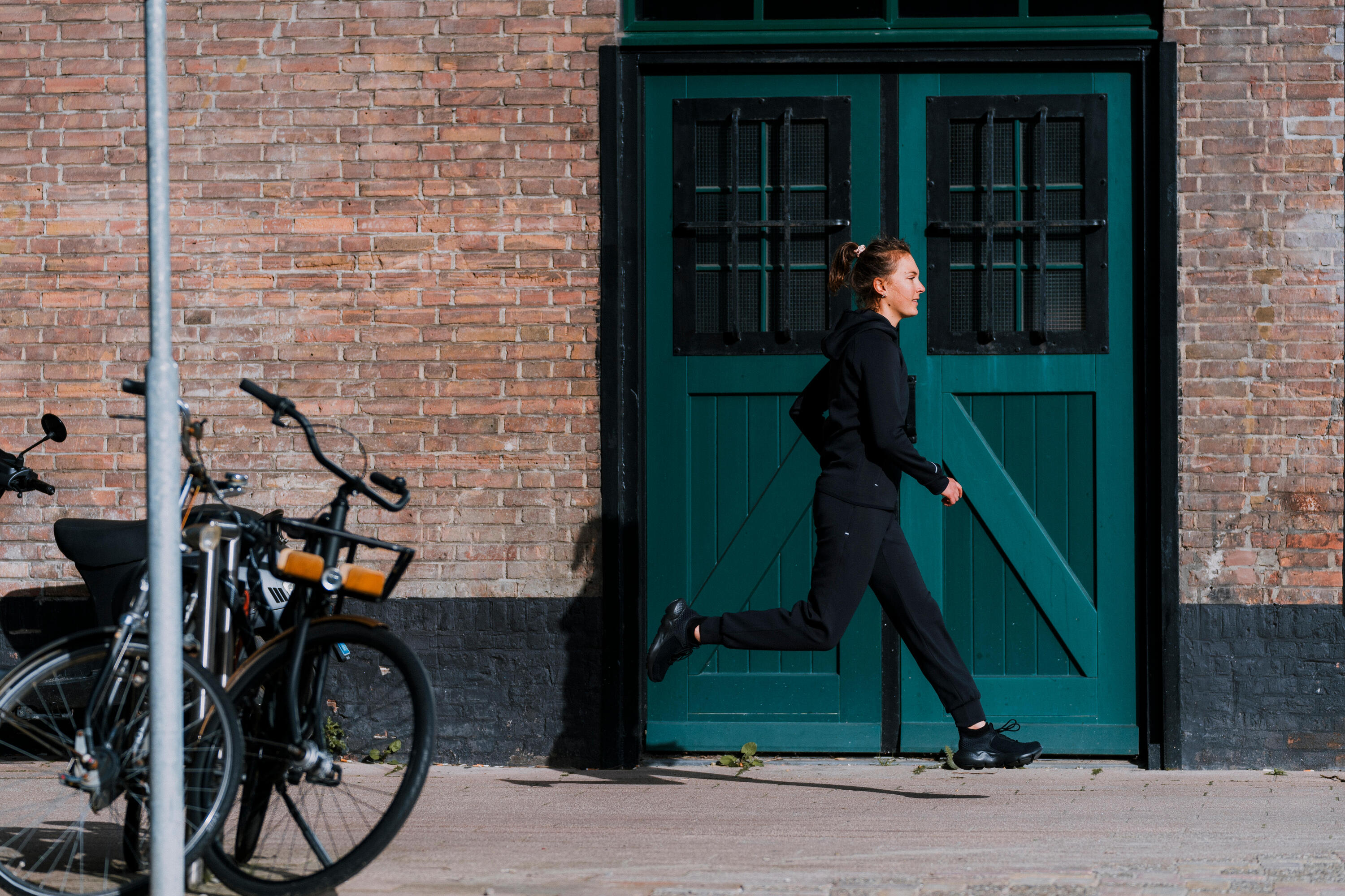Veste de course chaude femme, Run 500 7/8