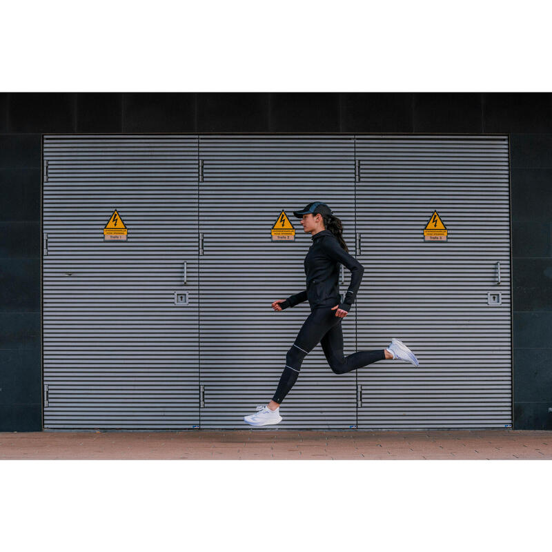 Geacă călduroasă alergare KIPRUN Run 900 Warm Regul Negru Damă