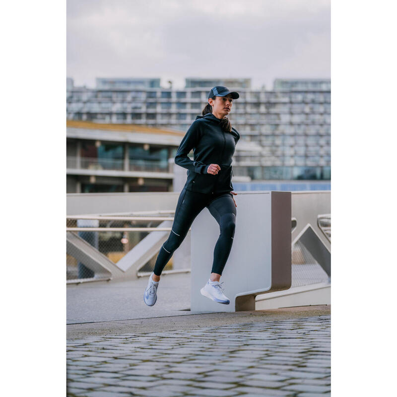 Veste chaude de running Femme - KIPRUN Run 900 Warm Regul Noir