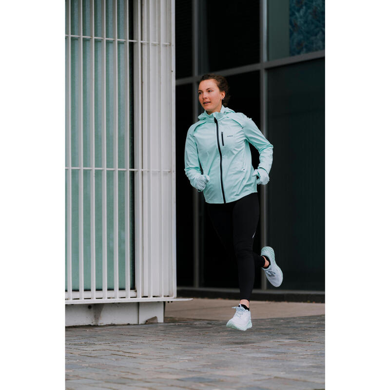Kadın Koşu Ceketi - Açık Yeşil - Kiprun RUN 900 Warm Regul