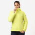 Women Warm Puffer Jacket with hood for mountain trekking- MT100 -5°C - Yellow
