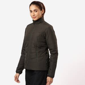 Women’s synthetic trekking down jacket MT50 5°C - Green
